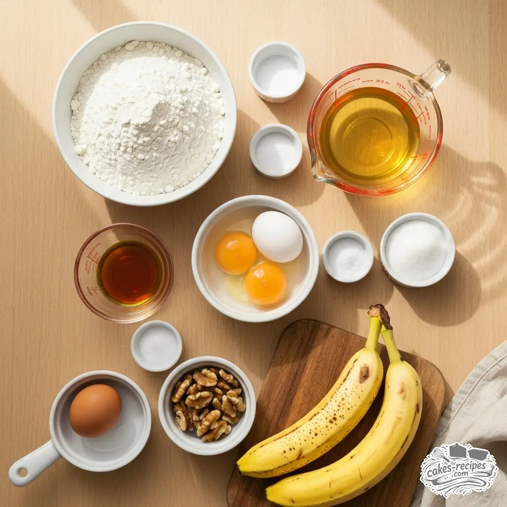 2 banana bread recipe easy ingredients