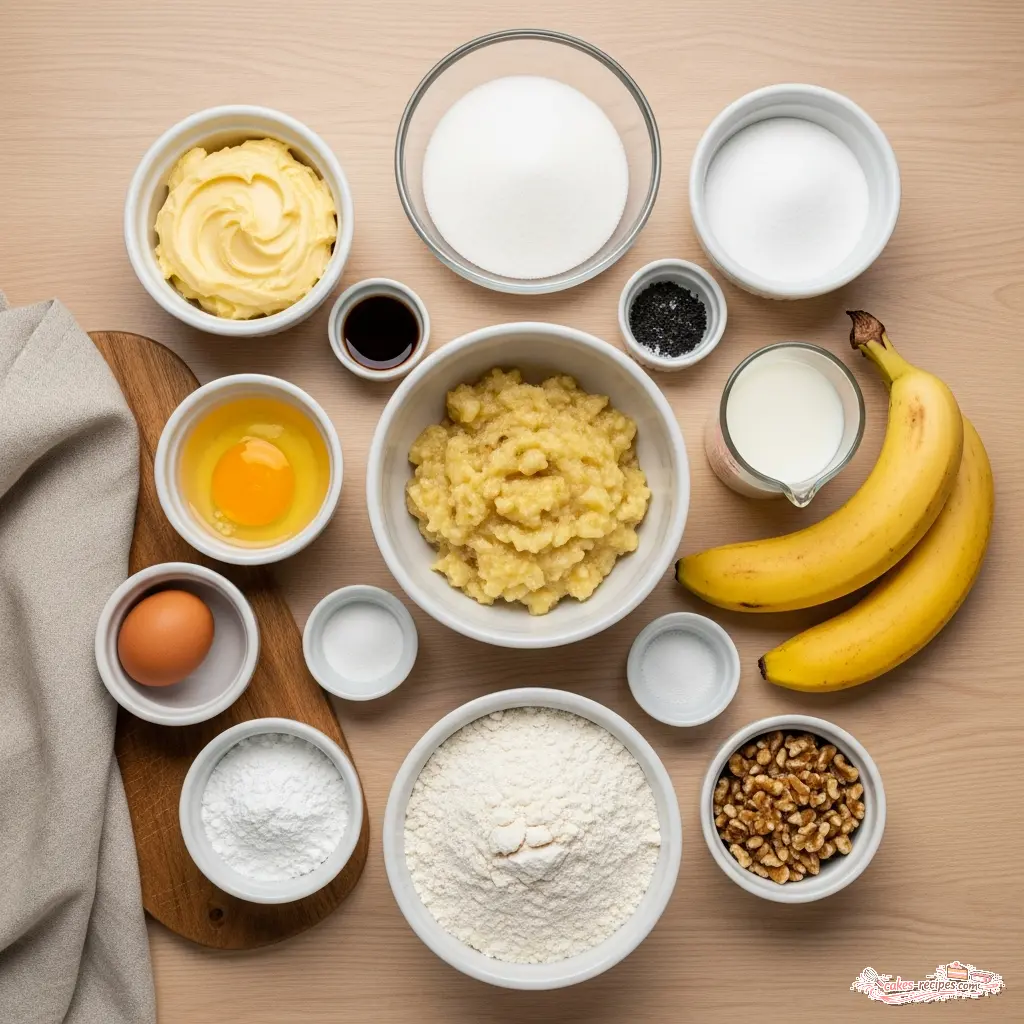 banana bread made with margarine ingredients