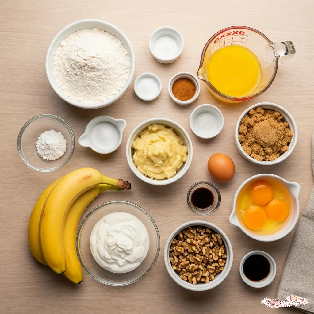 bakery style banana bread ingredients