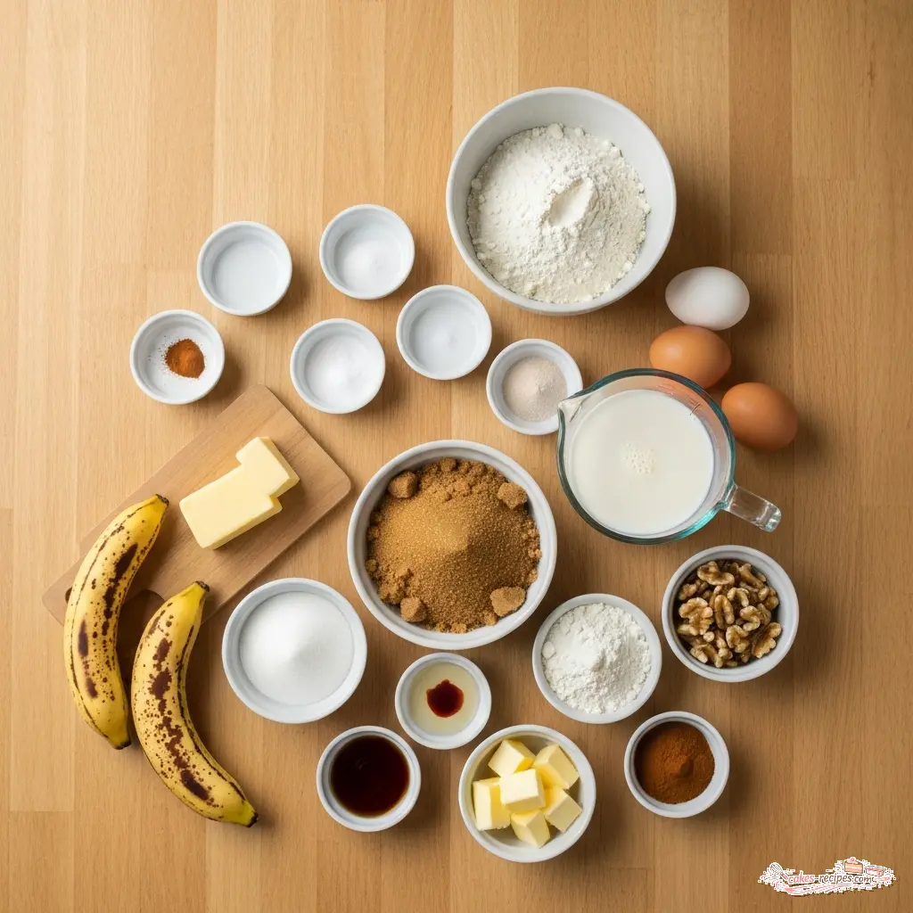 banana bread recipe with brown sugar topping ingredients