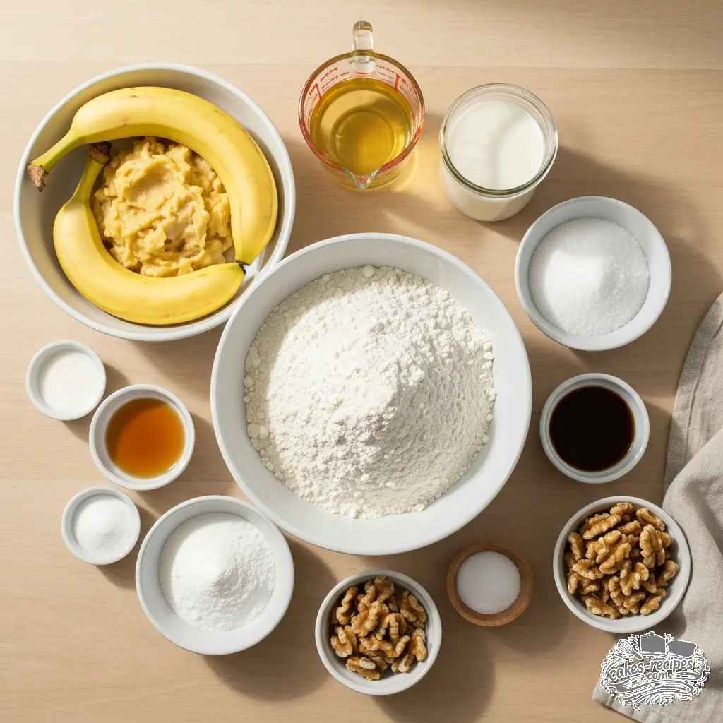 banana walnut muffins vegan ingredients