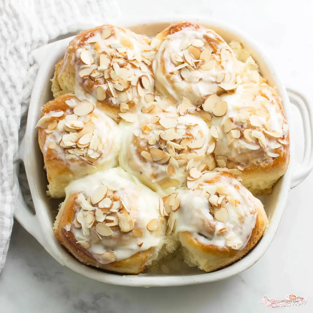 almond sweet rolls - final presentation