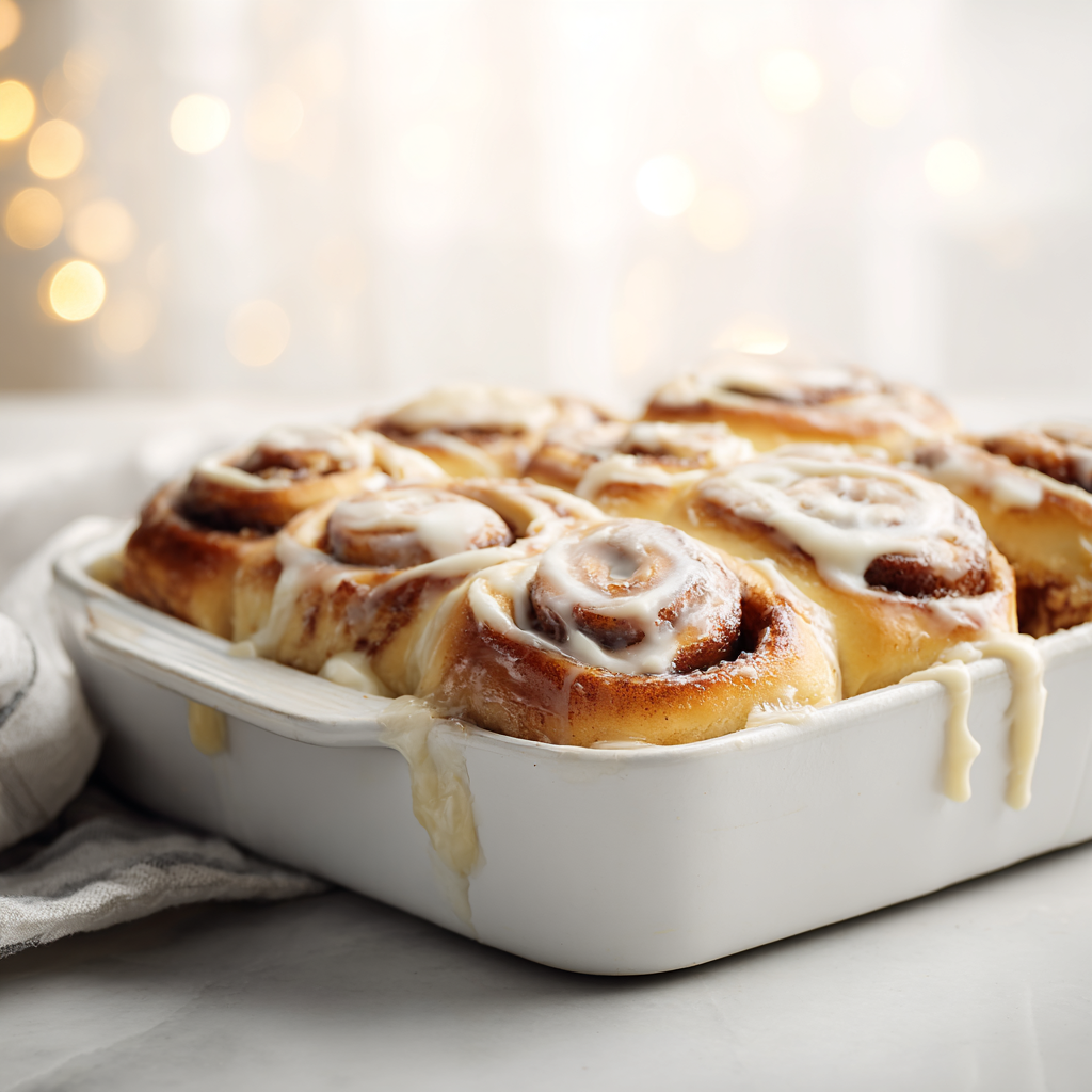 apple cinnamon rolls - final presentation