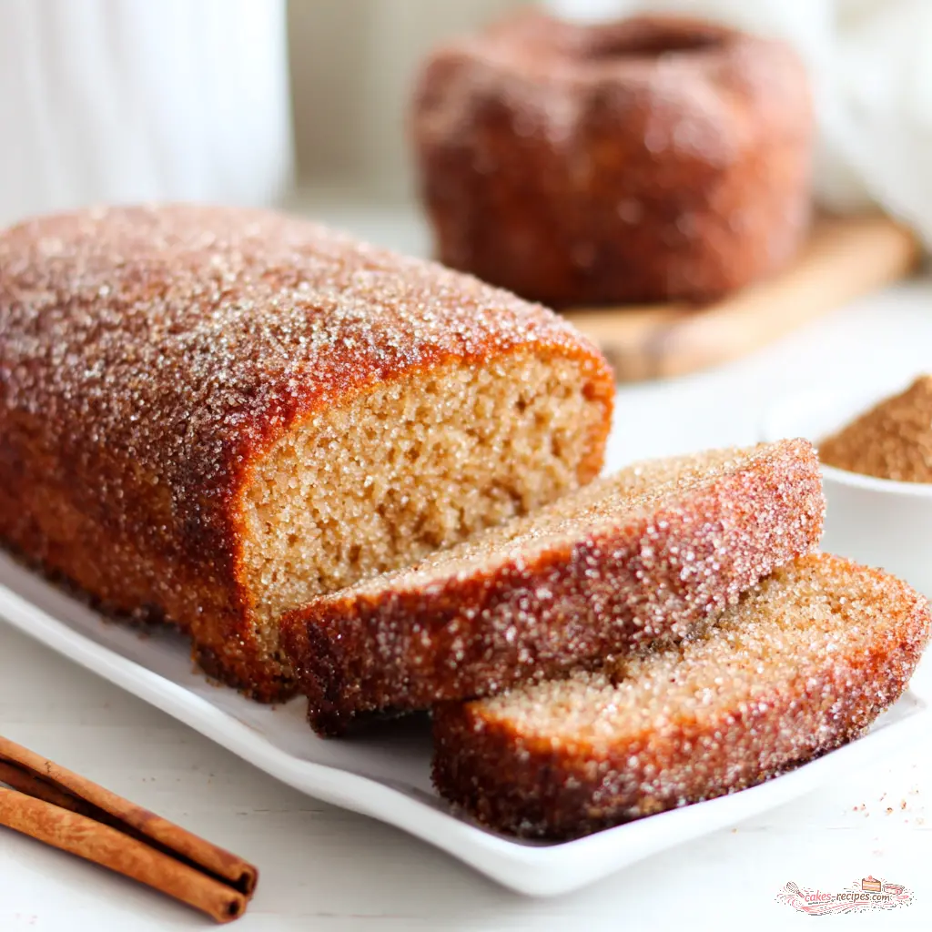 apple cider donut bread - final presentation