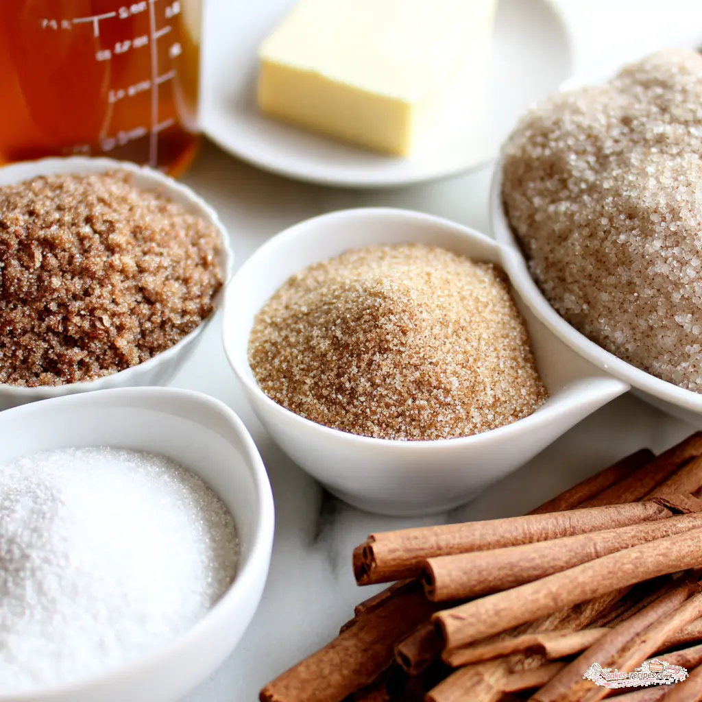 apple cider donut bread - main ingredients