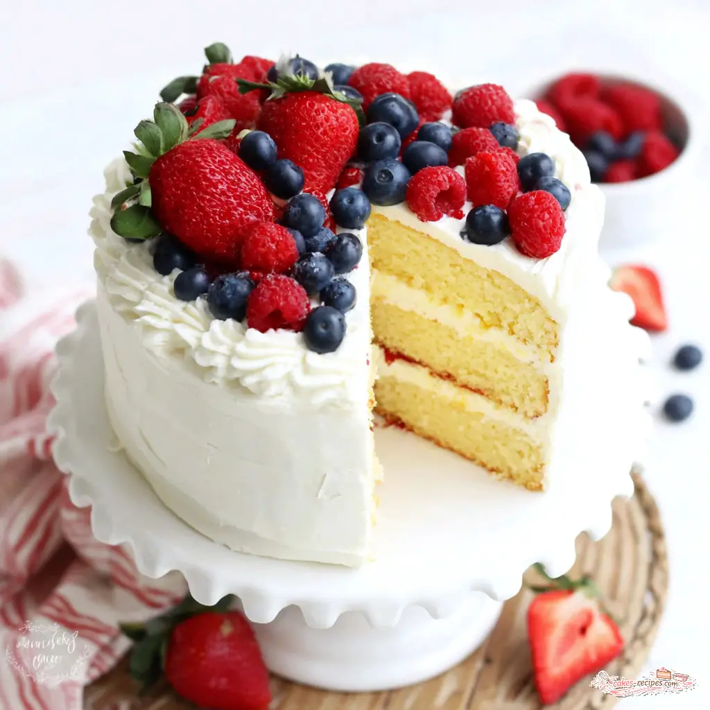 berry chantilly cake - final presentation