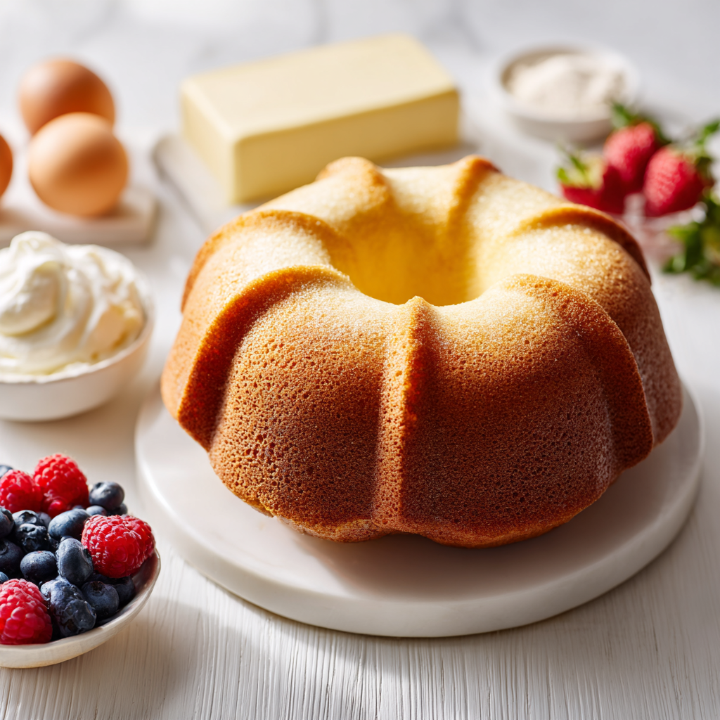 best pound cake - main ingredients