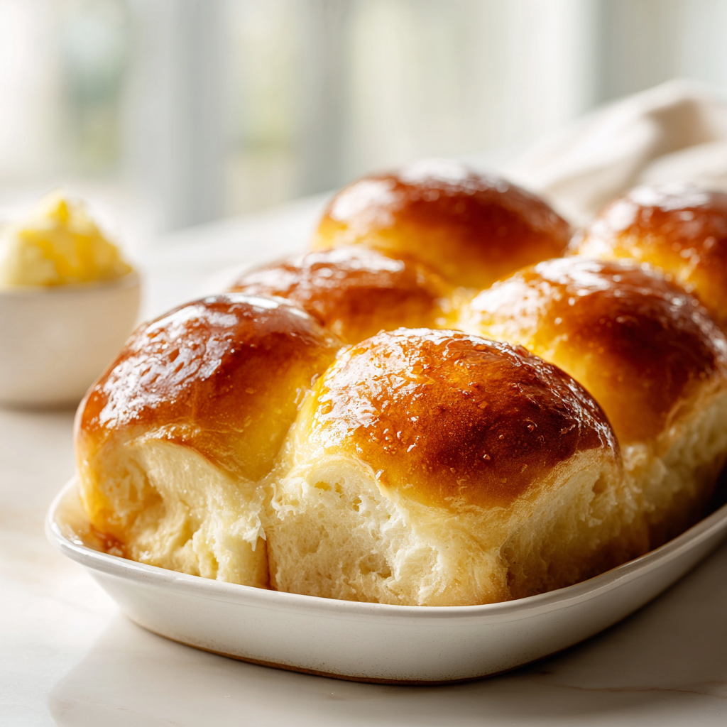 brioche dinner rolls - final presentation