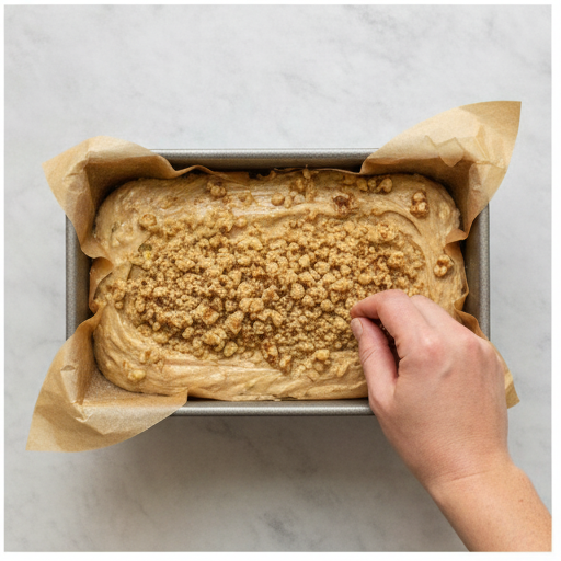 brown butter zucchini walnut bread - step 4