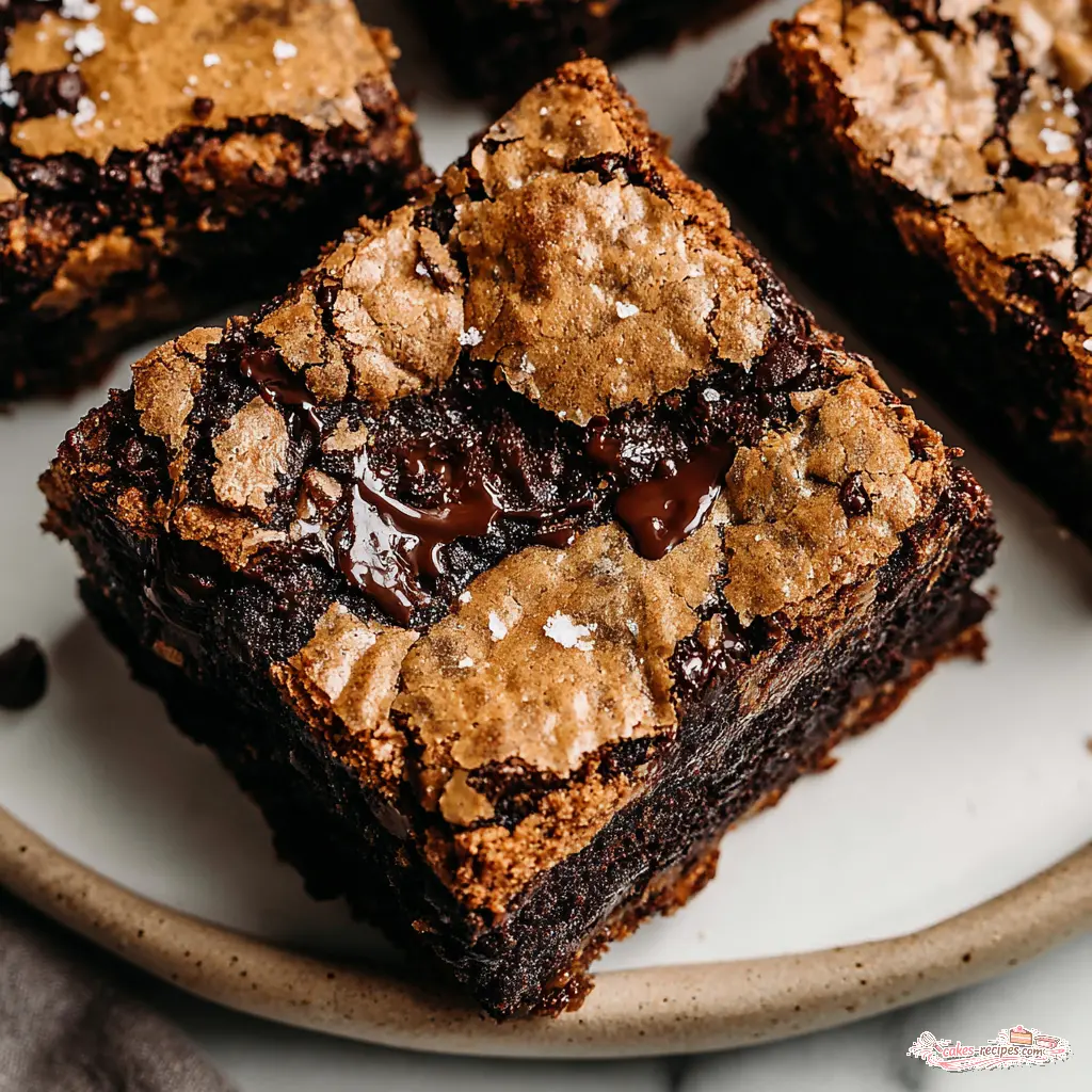 brown butter brownies - final presentation