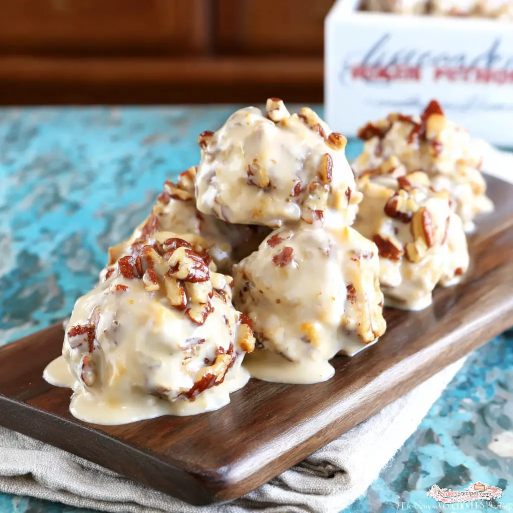 buttermilk pecan pralines - final presentation