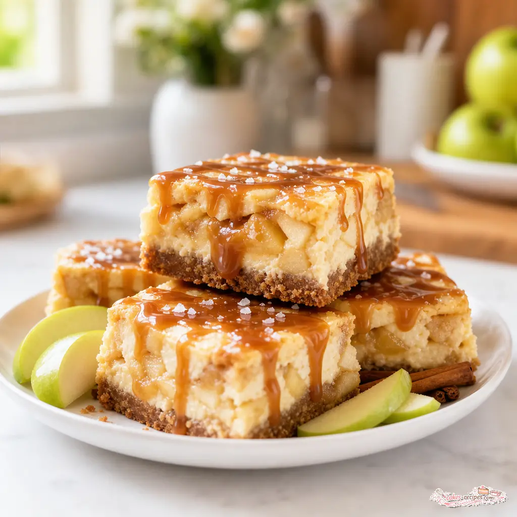 caramel apple bars - final presentation