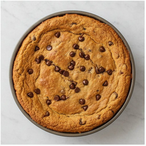 chocolate chip cookie pie - step 4