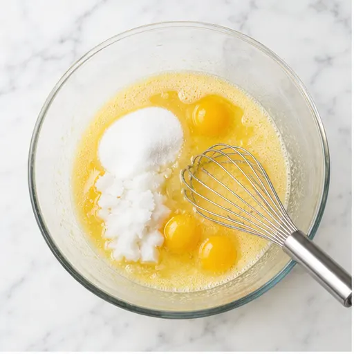 Step 1: Whisking wet ingredients