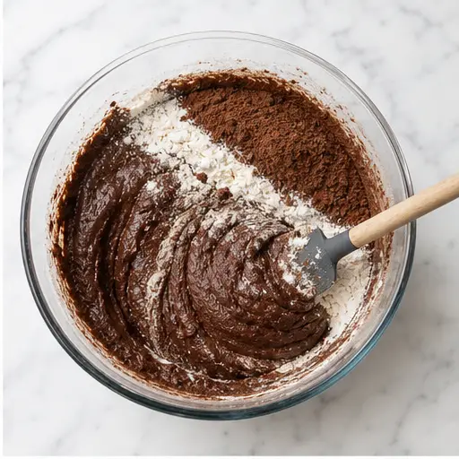Step 2: Adding dry ingredients