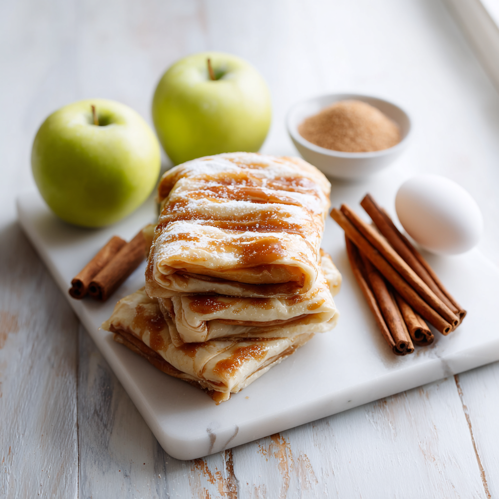 cinnamon apple toaster strudels - main ingredients
