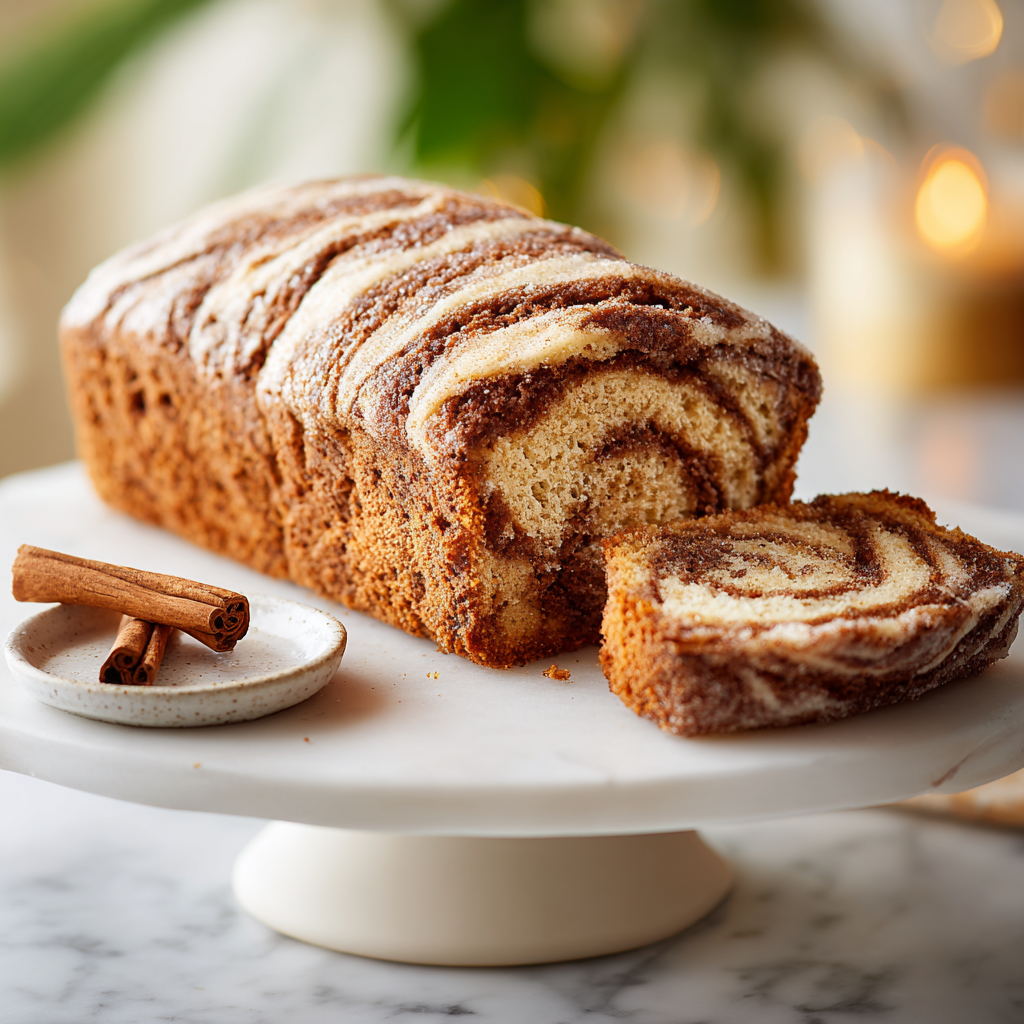 cinnamon zucchini bread - final presentation