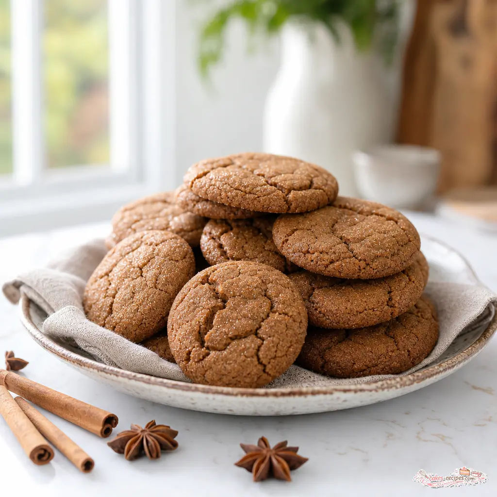 colonial gingerbread cookies recipe - final presentation