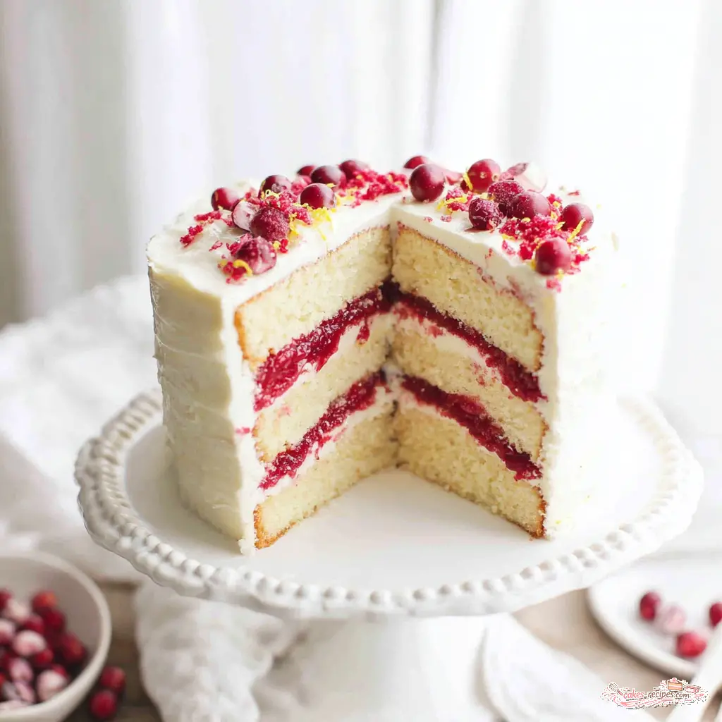 cranberry orange layer cake