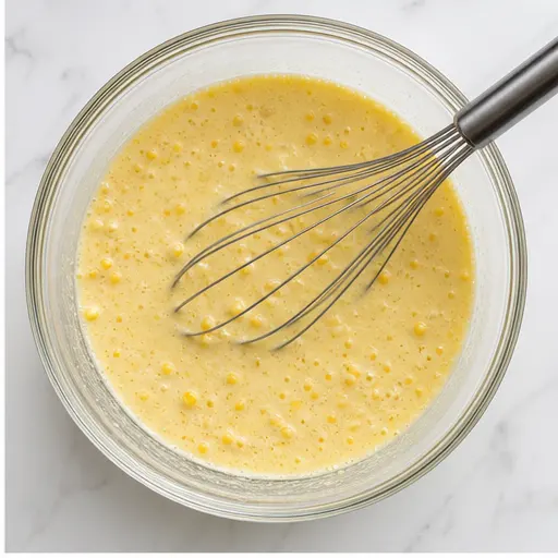 Step 2: Whisking wet ingredients until smooth