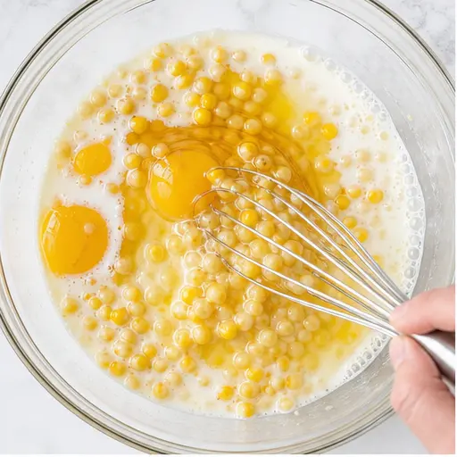 Step 1: Whisk wet ingredients