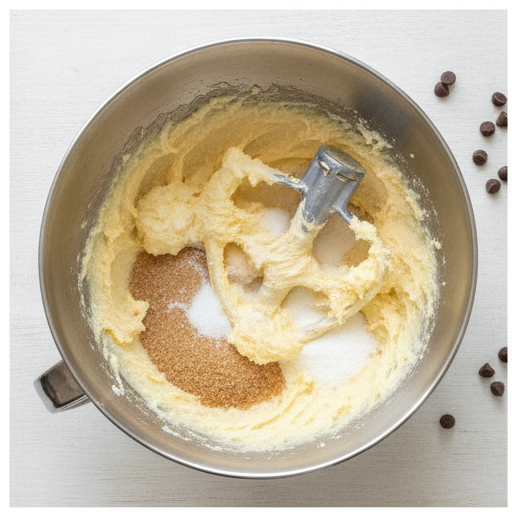 Double chocolate spiderweb cookies - step 1