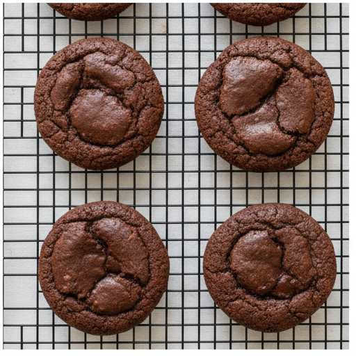 Double chocolate spiderweb cookies - step 4