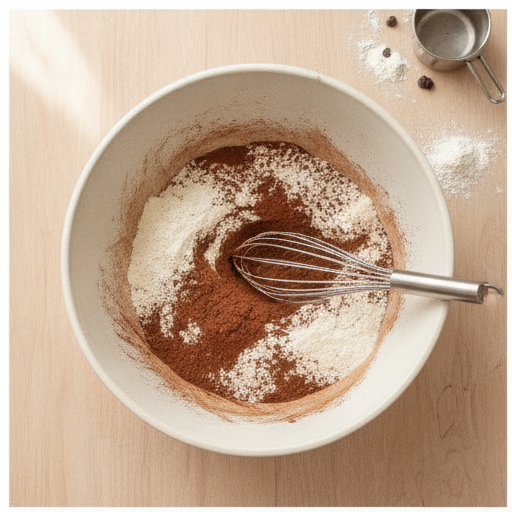 double chocolate zucchini bread muffins - step 1