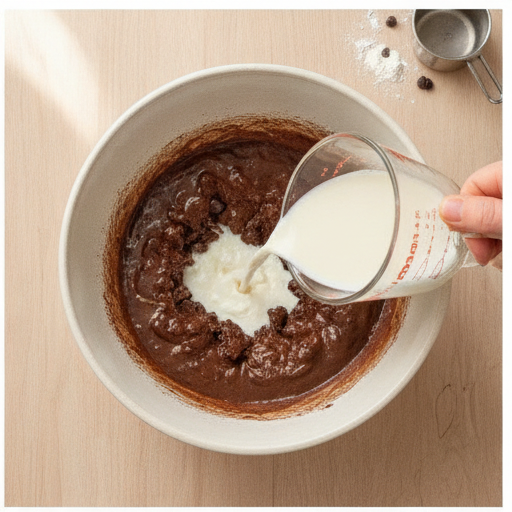 double chocolate zucchini bread muffins - step 2