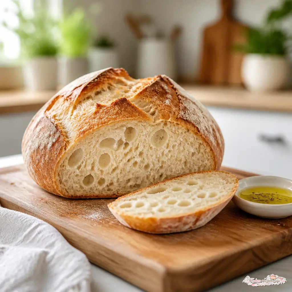 easy dutch oven pot bread - final presentation
