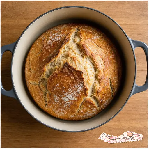 Step 4: Baked loaf in the Dutch oven