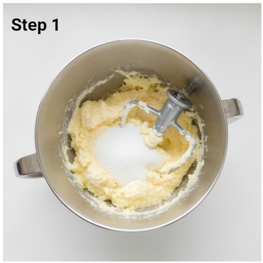 funfetti crinkle cookies - step 1