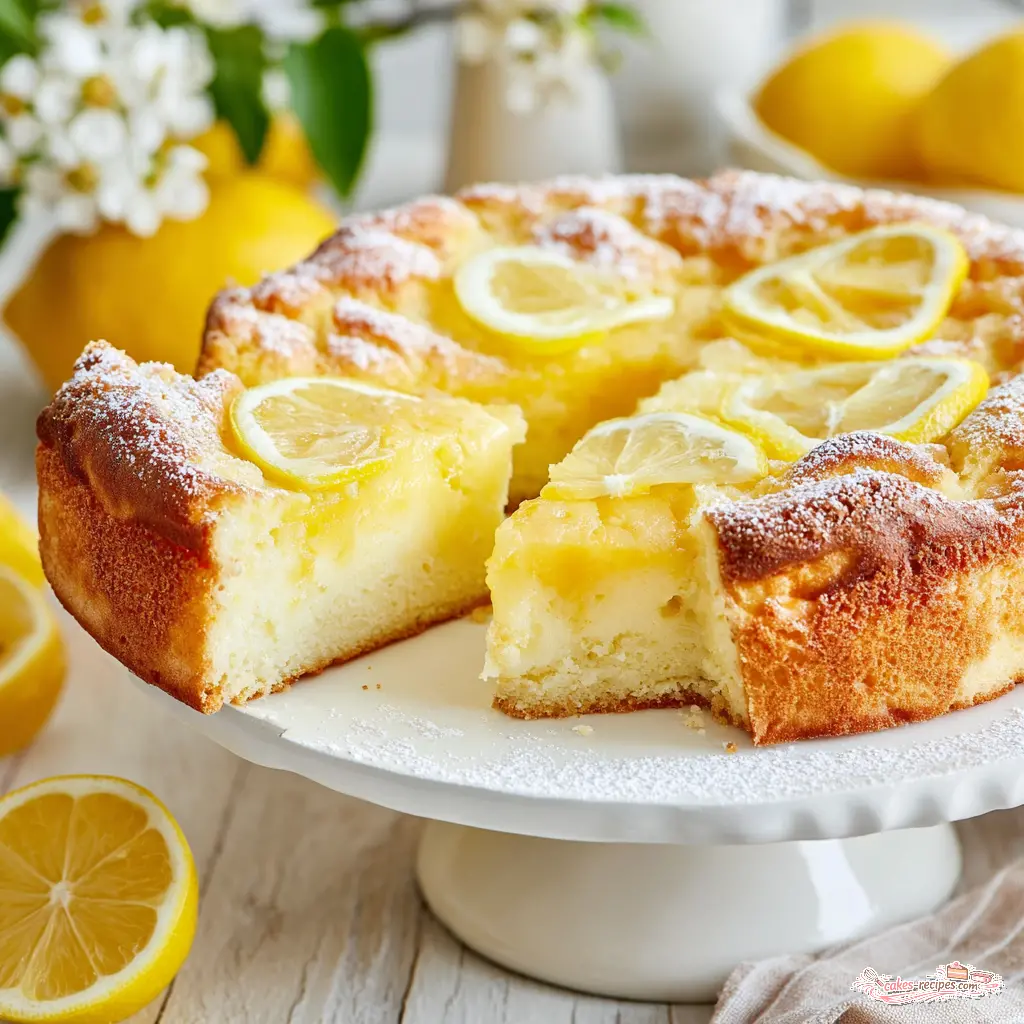 gooey lemon butter cake
