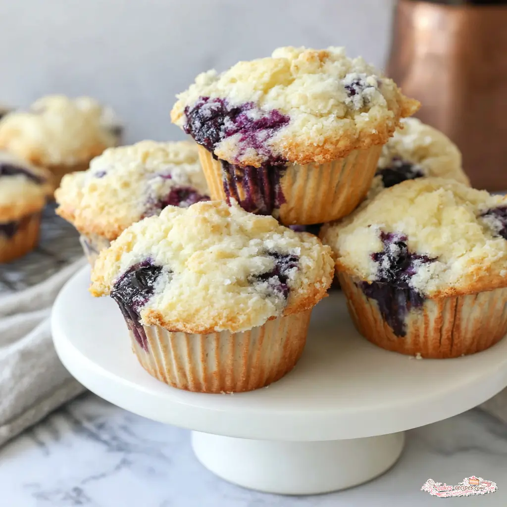 huckleberry muffins recipe - final presentation