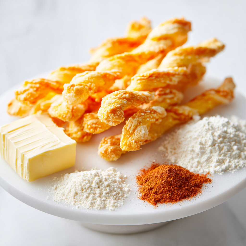kentucky cheese straws - main ingredients