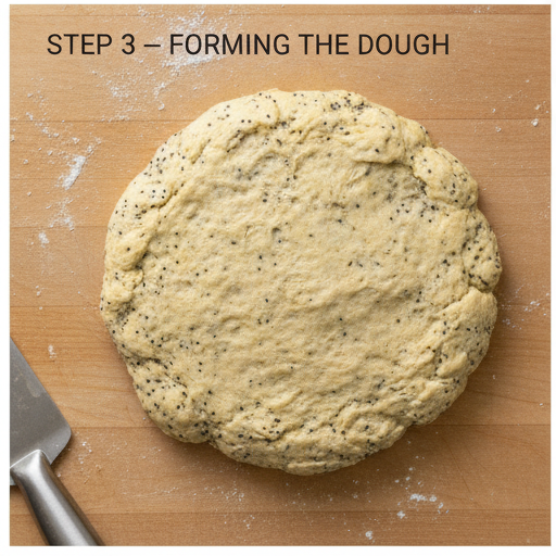 lemon poppy seed scones - step 3