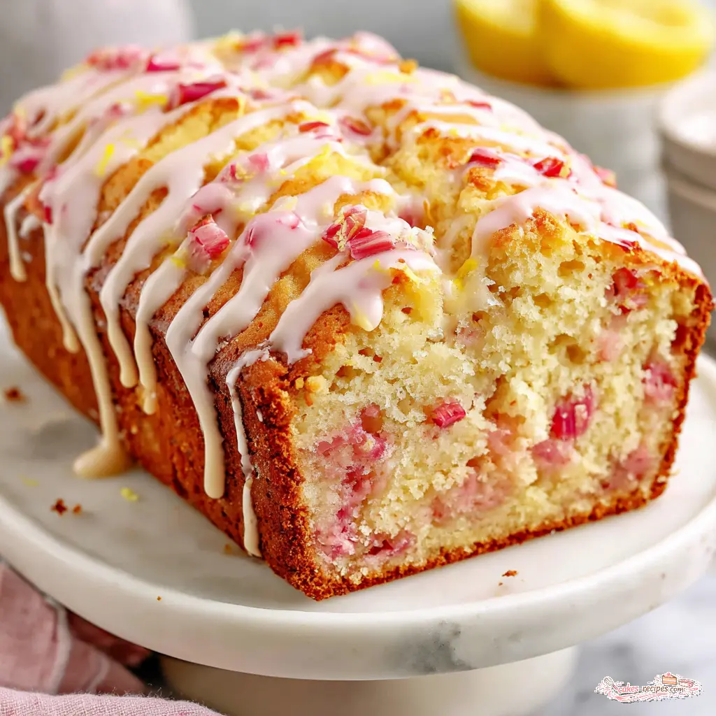 lemon rhubarb bread