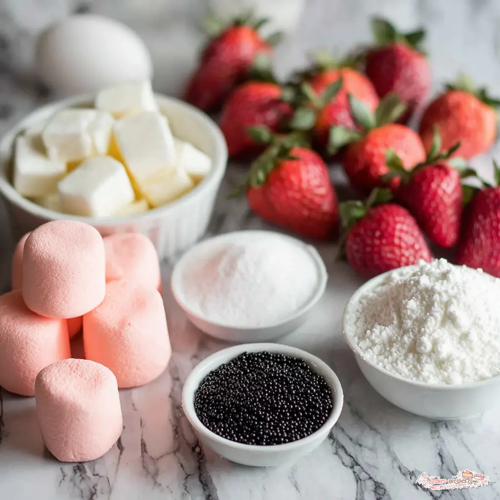 marshmallow ghost cupcakes - main ingredients