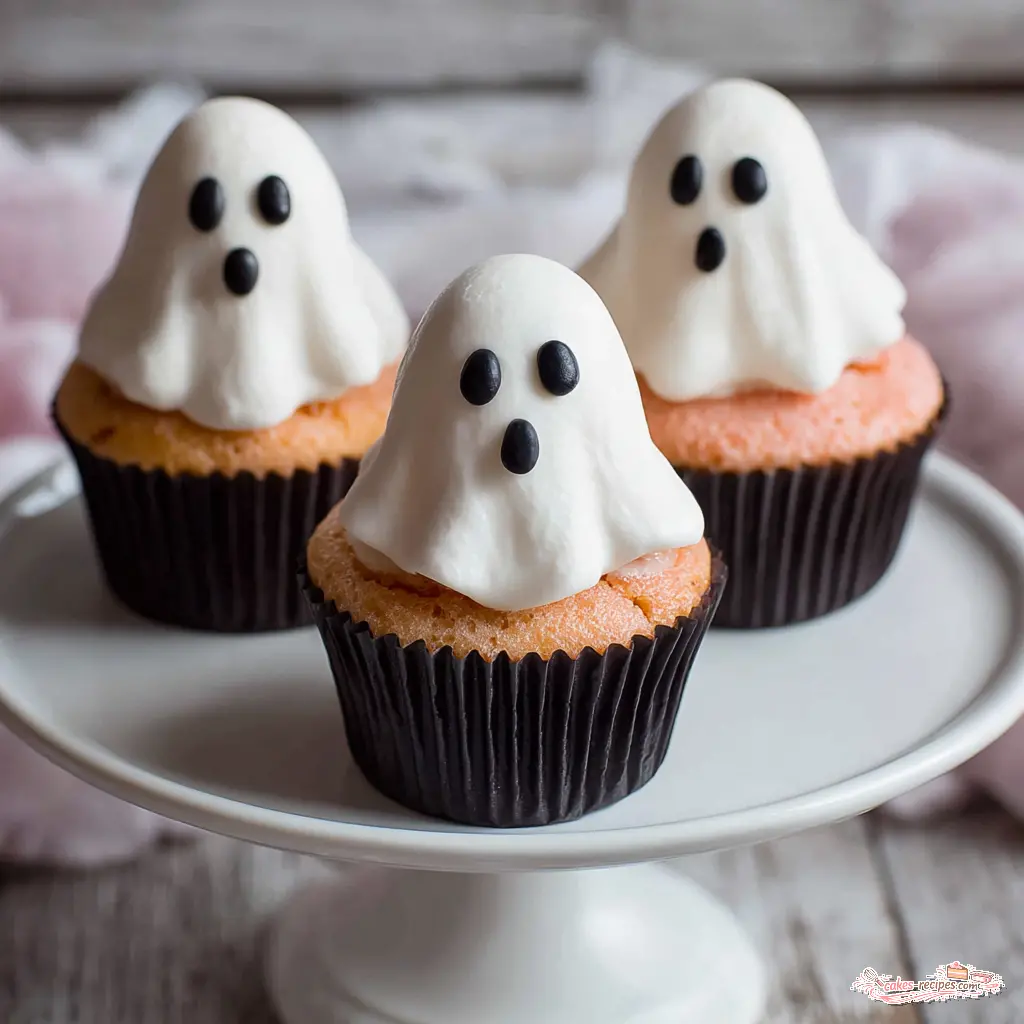 marshmallow ghost cupcakes