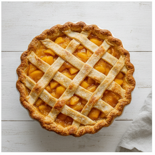 old fashioned peach pie - step 4