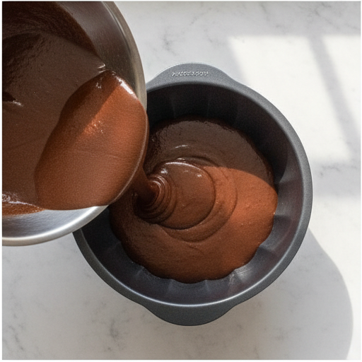 pudding filled bundt cake - step 3