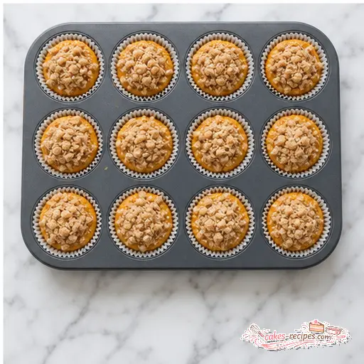Step 4: Adding streusel topping