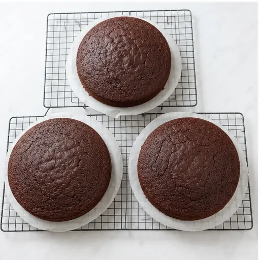 Step 3: Cooling baked cake layers