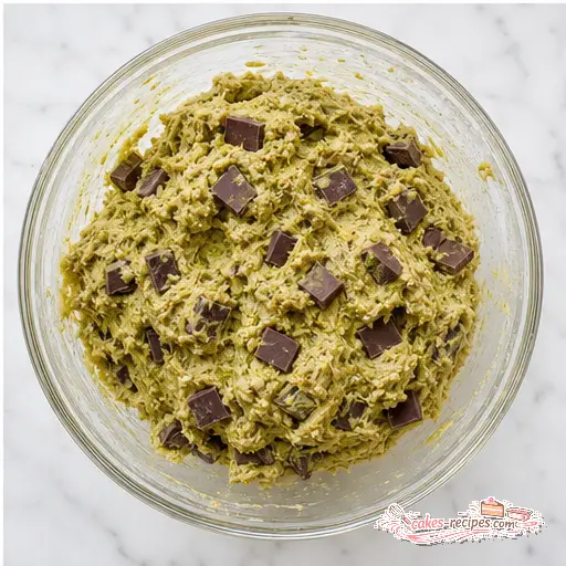 Step 4: Mixing dough with chocolate chunks