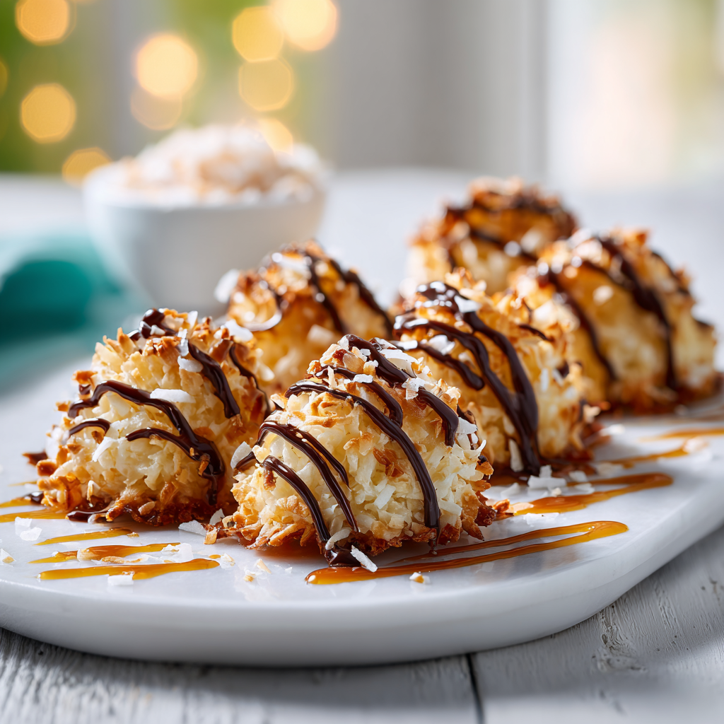 samoa macaroons - final presentation