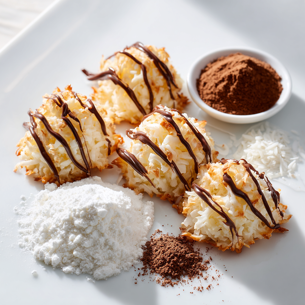 samoa macaroons - main ingredients