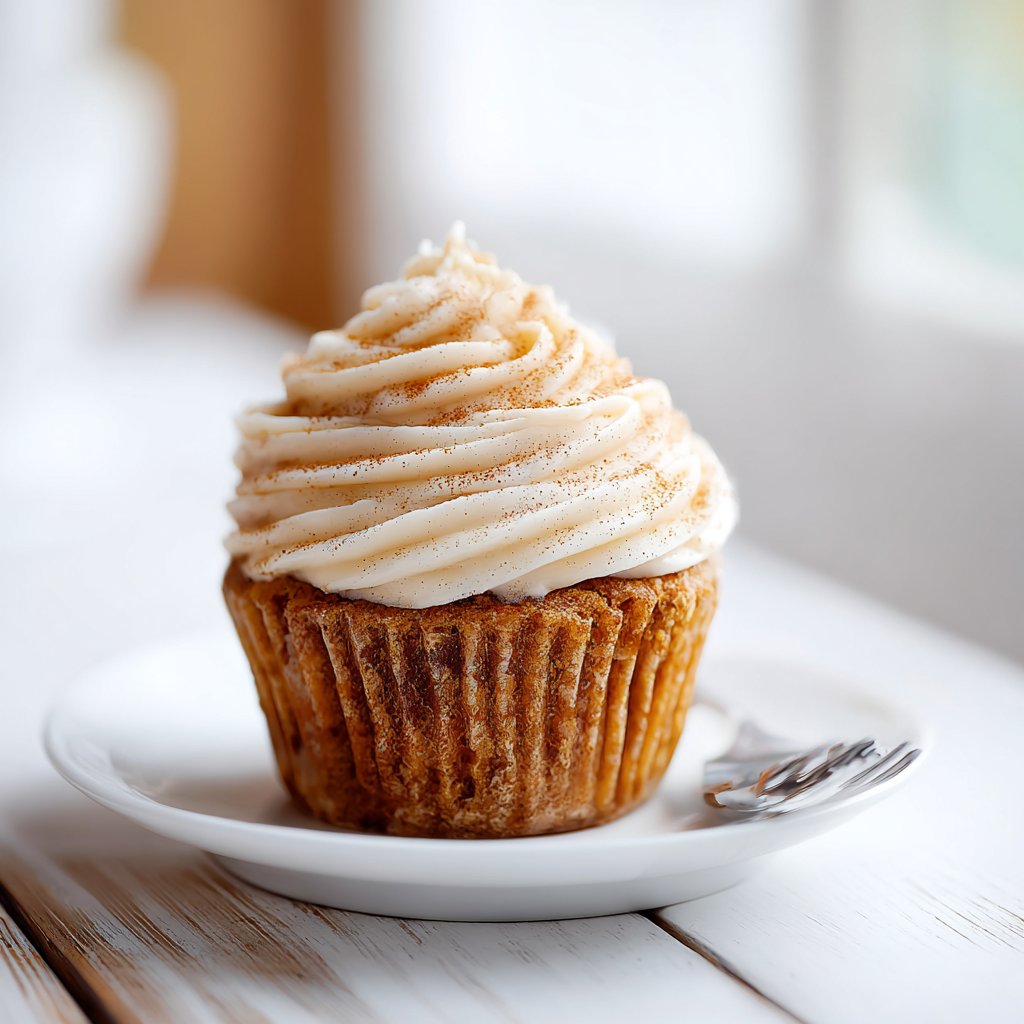 single serve pumpkin cupcake - final presentation