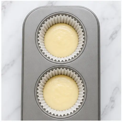 Step 3: Fill liners and prepare for baking