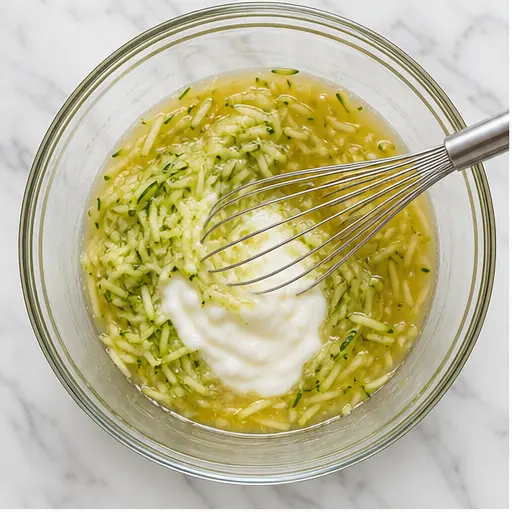 Step 1: Combining wet ingredients in a bowl