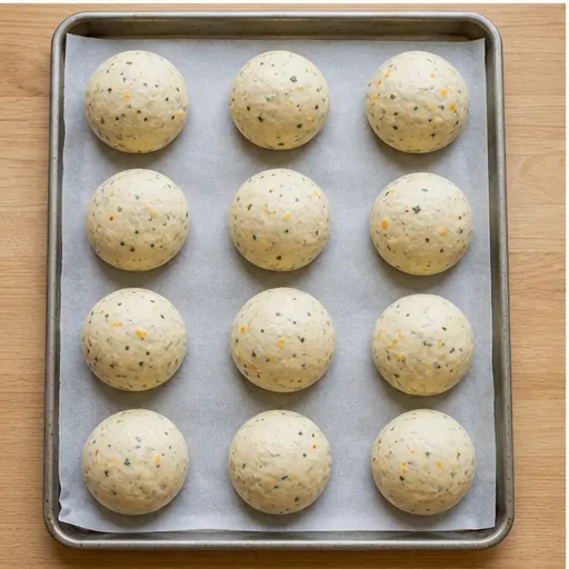 Step 3: Shaping into 12 smooth balls